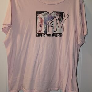 Pink MTV Graphic T-Shirt